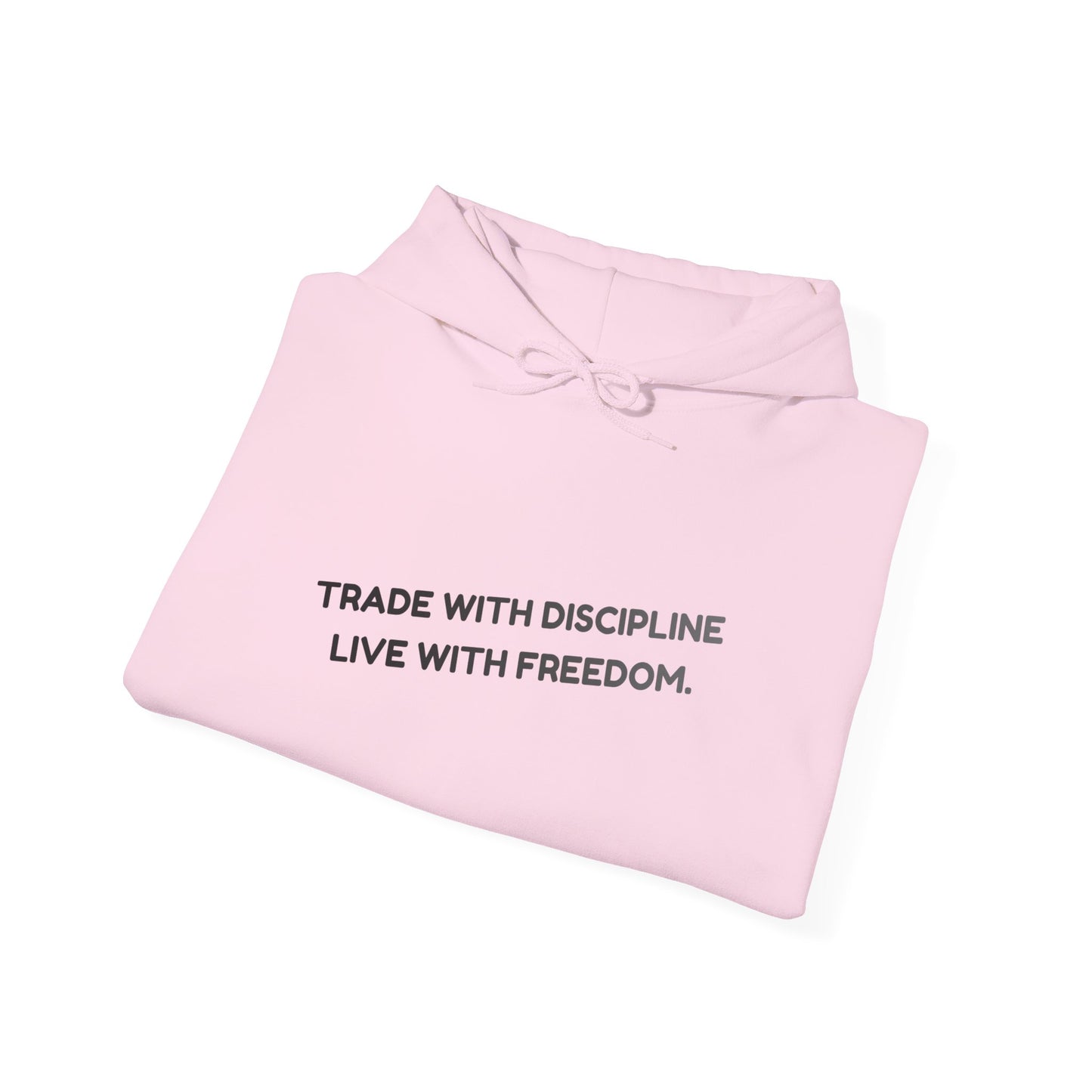 Kapuzenpullover – „Handle diszipliniert, lebe frei“ Minimalistischer Motivationspullover