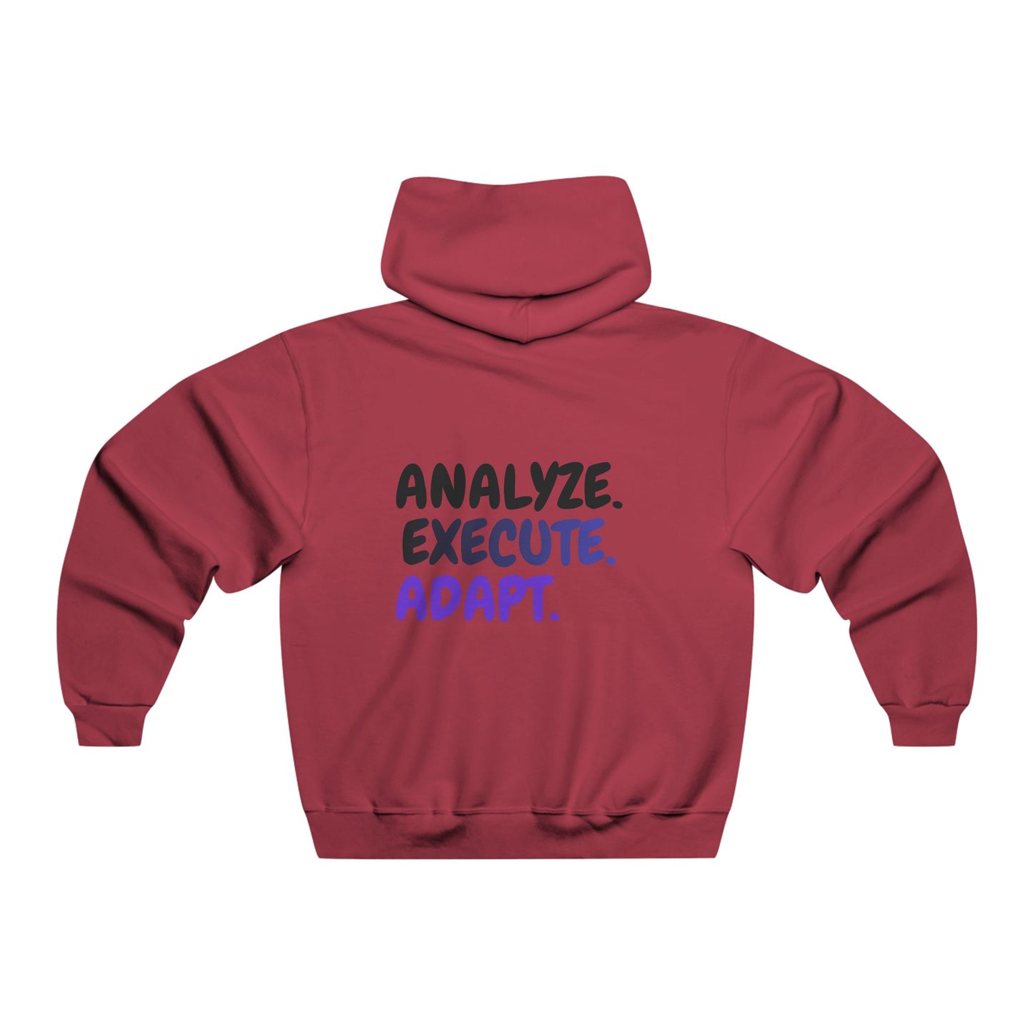 Analyze. Execute. Adapt. Hoodie — Motivational Pullover for Entrepreneurs & Leaders