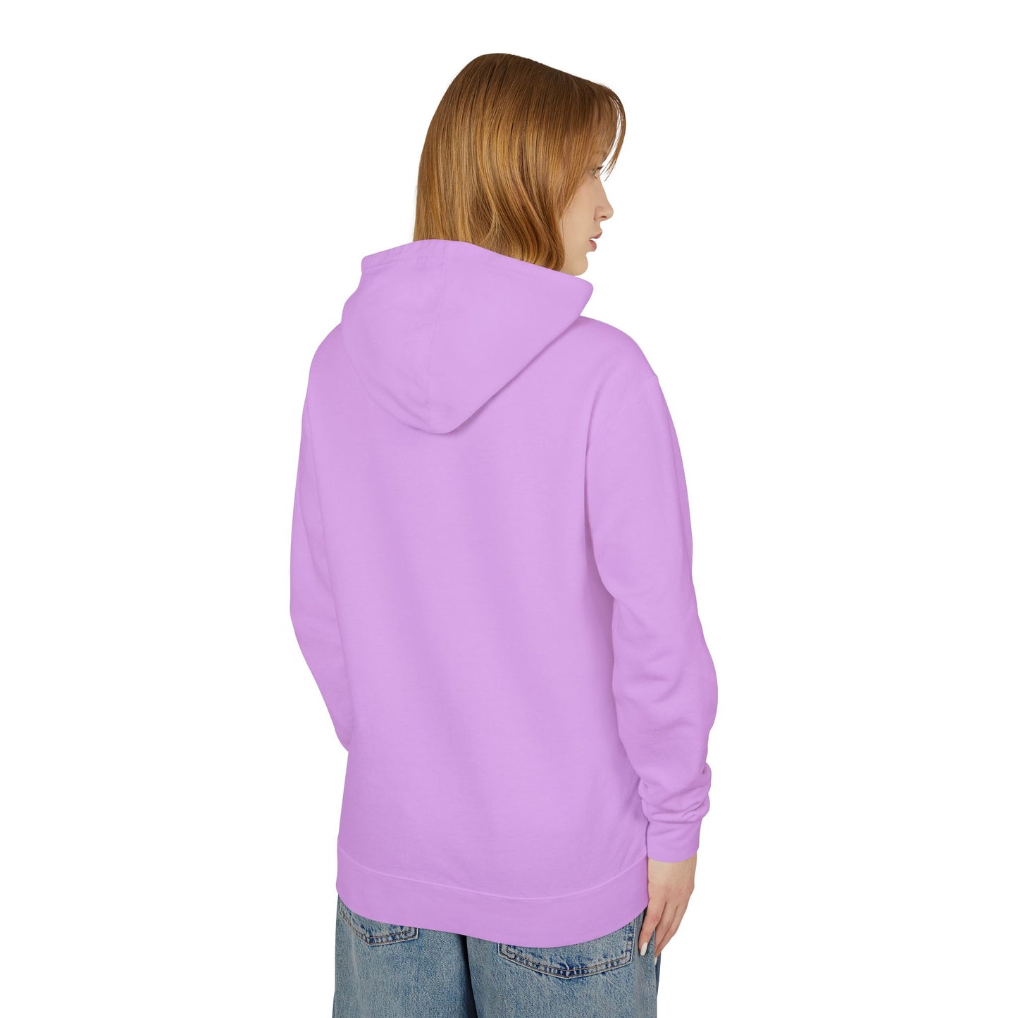 Naked Put Hoodie — Lightweight Hooded Sweatshirt with 'naked put' Graphic