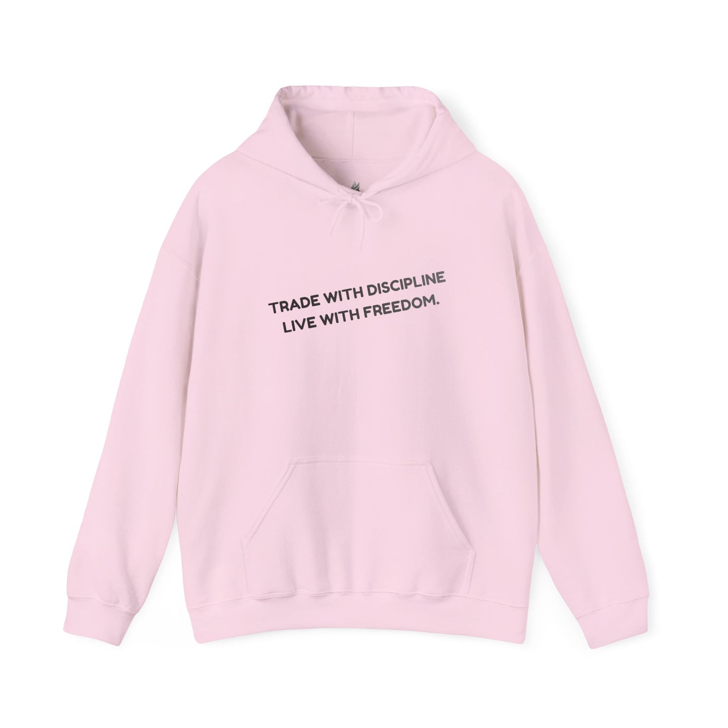 Sudadera con Capucha — "Opera con Disciplina, Vive con Libertad" Pullover Motivacional Minimalista