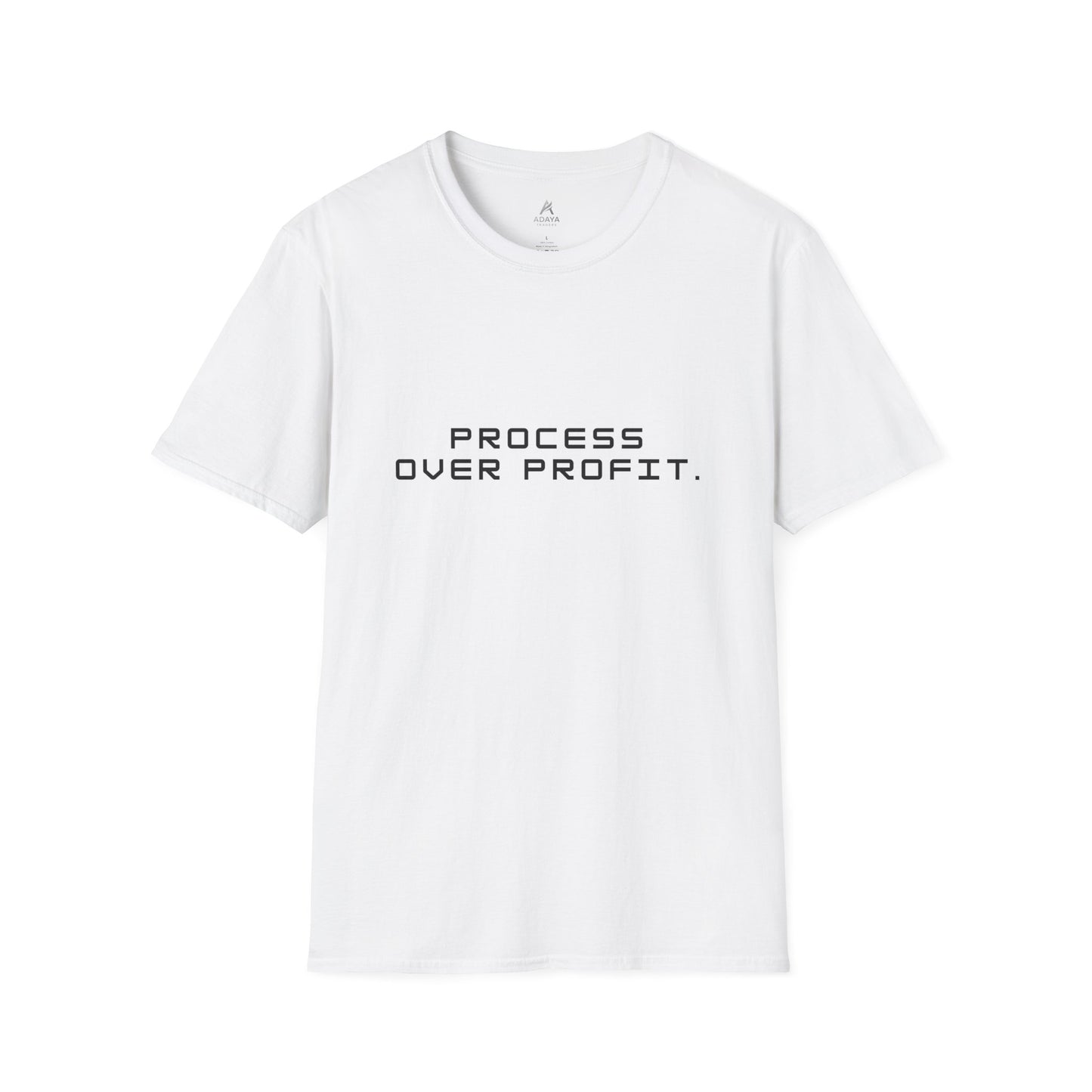 Process Over Profit T-Shirt — Minimalist Motivational Tee for Creators & Entrepreneurs