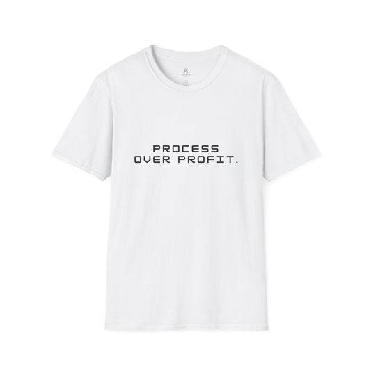 Process Over Profit T-Shirt — Minimalist Motivational Tee for Creators & Entrepreneurs