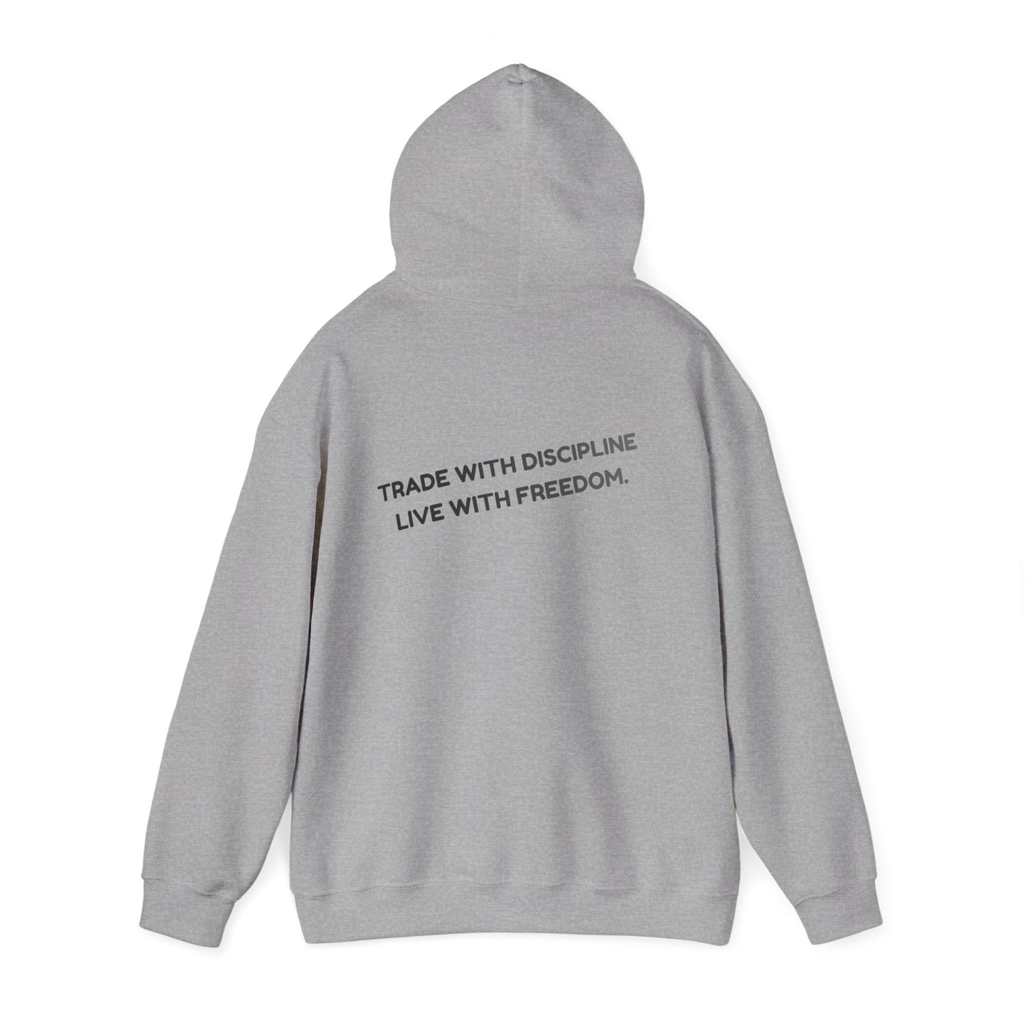 Sudadera con Capucha — "Opera con Disciplina, Vive con Libertad" Pullover Motivacional Minimalista
