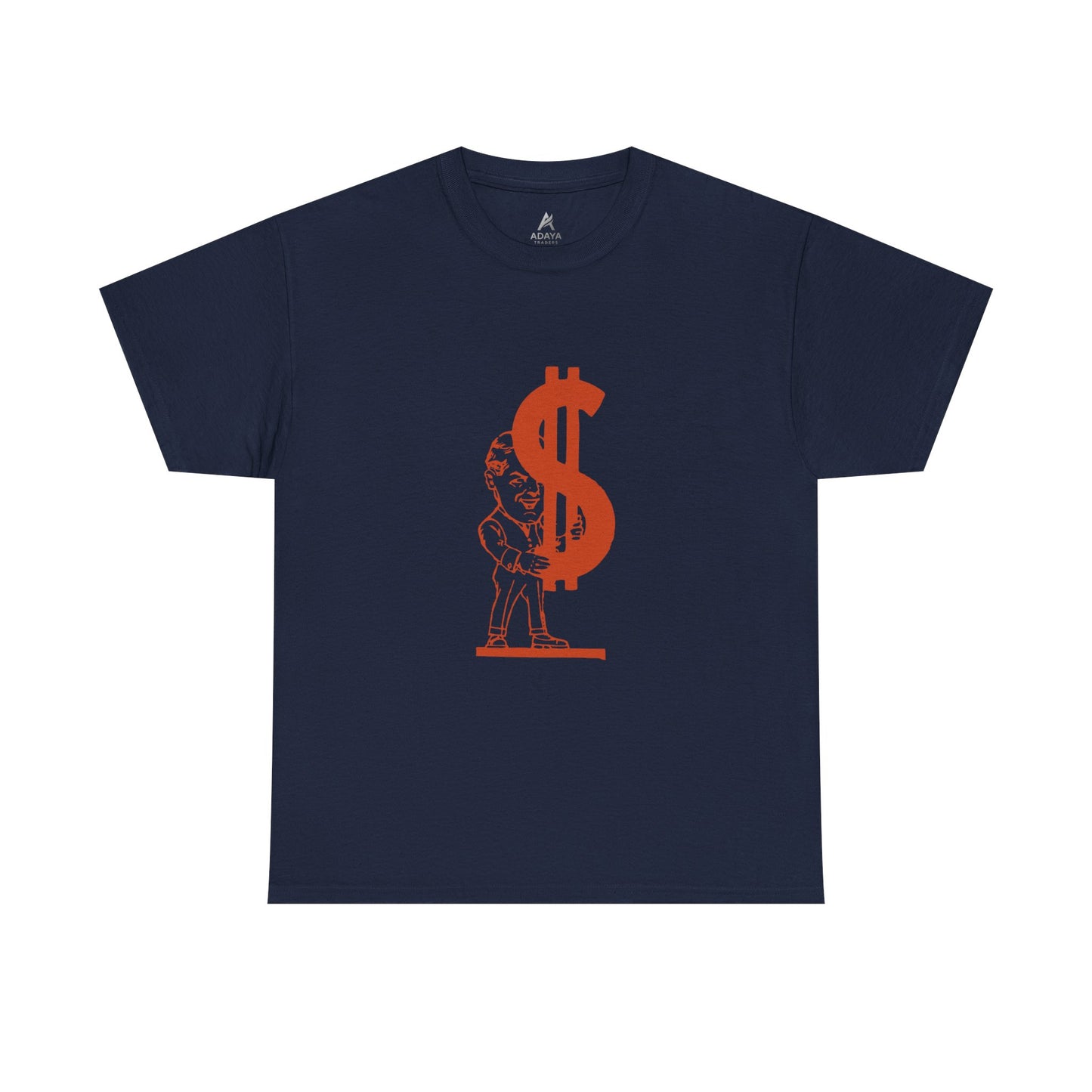 T-Shirt — Red Dollar Sign Statue Graphic Tee