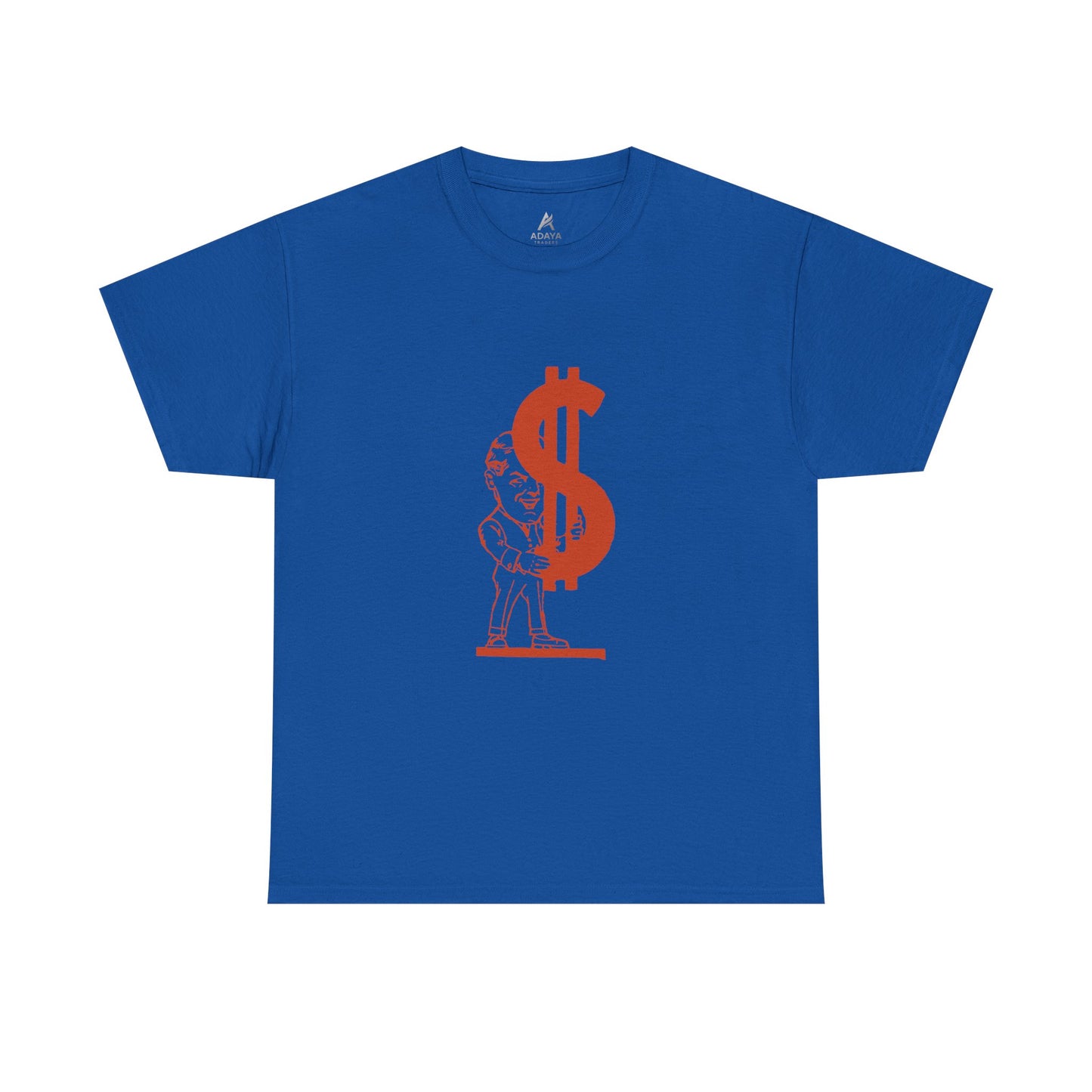 T-Shirt — Red Dollar Sign Statue Graphic Tee