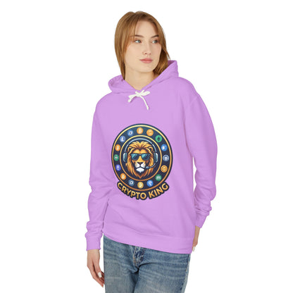 Crypto King Hoodie — Lion Crest Cryptocurrency Graphic Hoodie