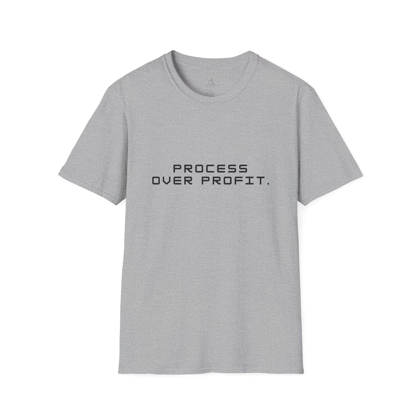 Process Over Profit T-Shirt — Minimalist Motivational Tee for Creators & Entrepreneurs
