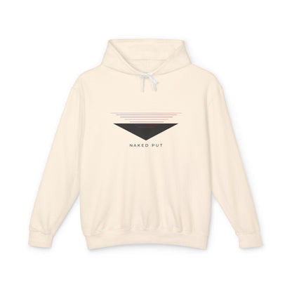 Naked Put Hoodie — Lightweight Hooded Sweatshirt with 'naked put' Graphic