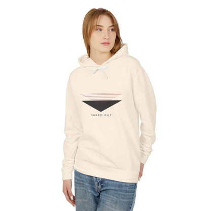 Naked Put Hoodie — Lightweight Hooded Sweatshirt with 'naked put' Graphic