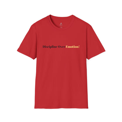 Grafisches T-Shirt „Disziplin vor Komfort“