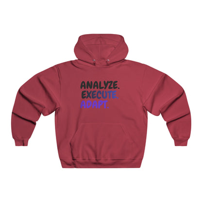Analyze. Execute. Adapt. Hoodie — Motivational Pullover for Entrepreneurs & Leaders
