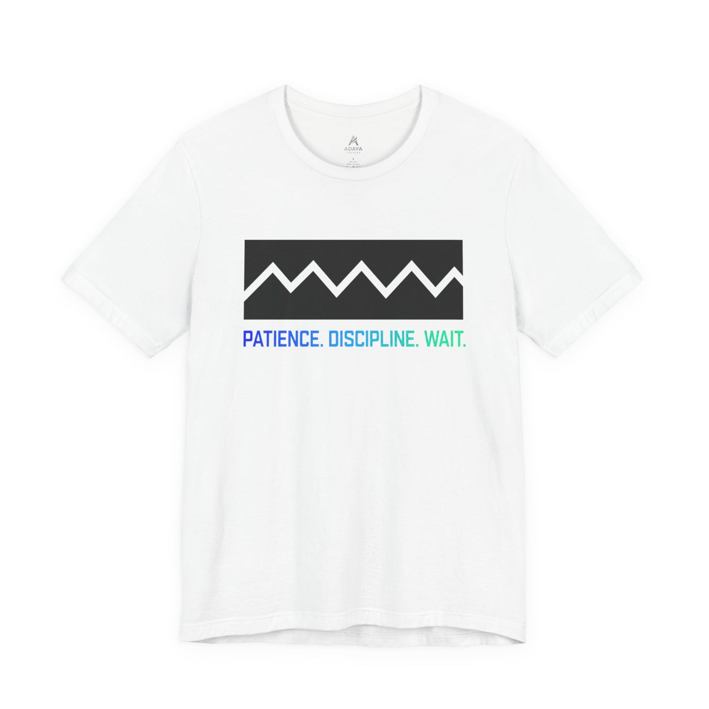 Patience. Discipline. Wait. Graphic Tee — Minimalist Motivational T-Shirt