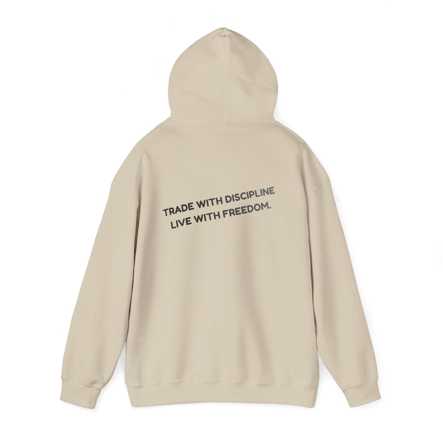 Sudadera con Capucha — "Opera con Disciplina, Vive con Libertad" Pullover Motivacional Minimalista