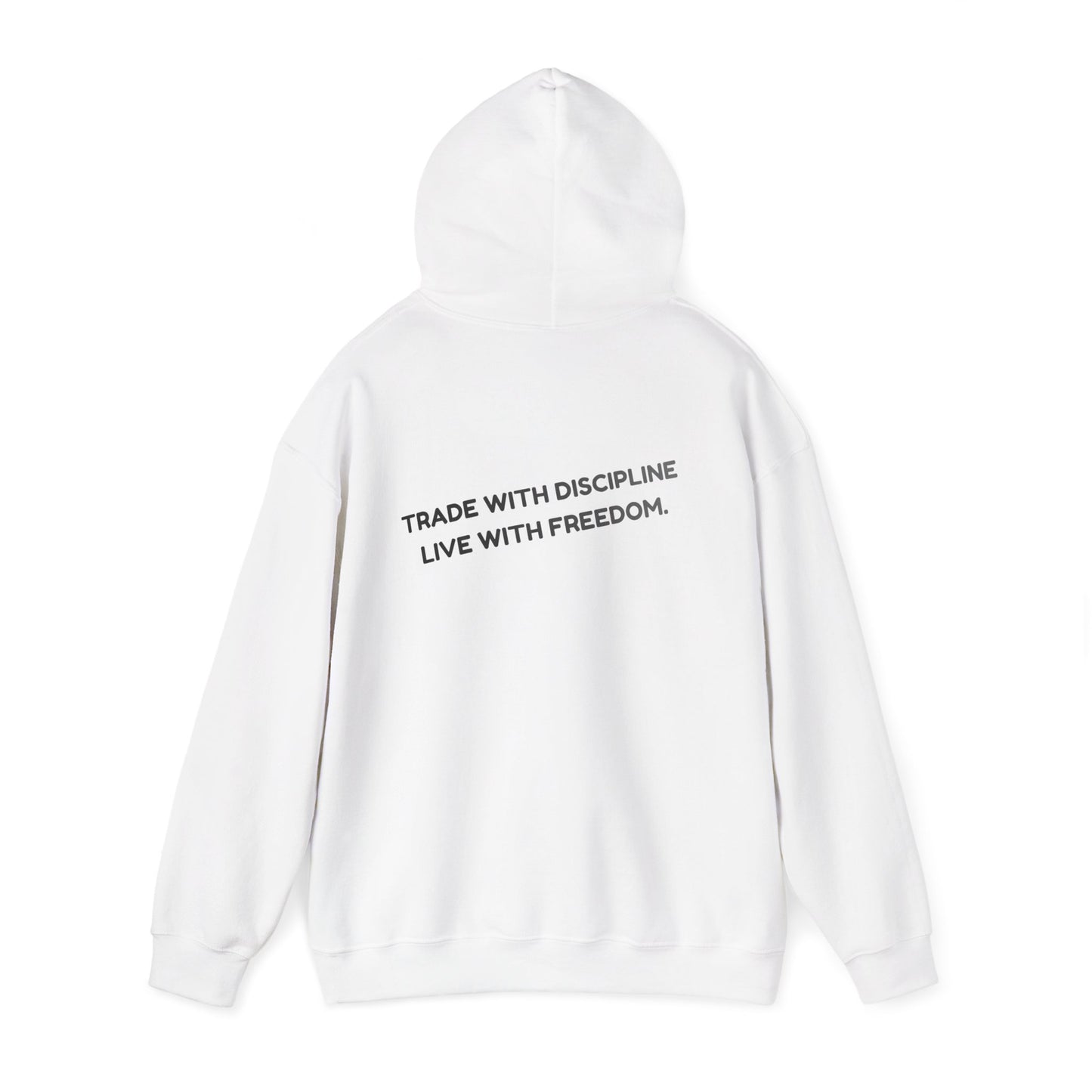 Sudadera con Capucha — "Opera con Disciplina, Vive con Libertad" Pullover Motivacional Minimalista