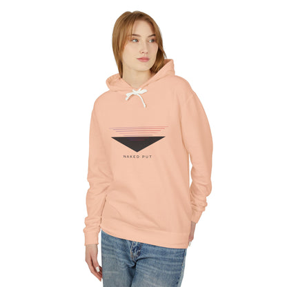 Naked Put Hoodie — Lightweight Hooded Sweatshirt with 'naked put' Graphic