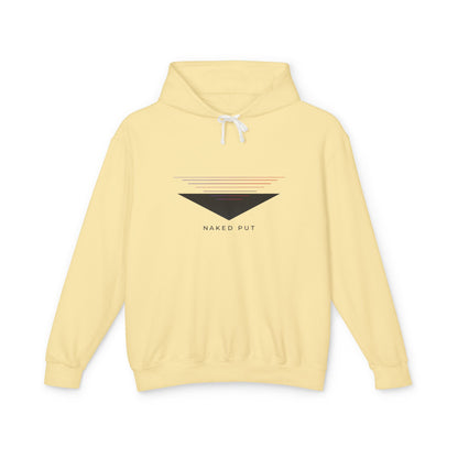 Naked Put Hoodie — Lightweight Hooded Sweatshirt with 'naked put' Graphic