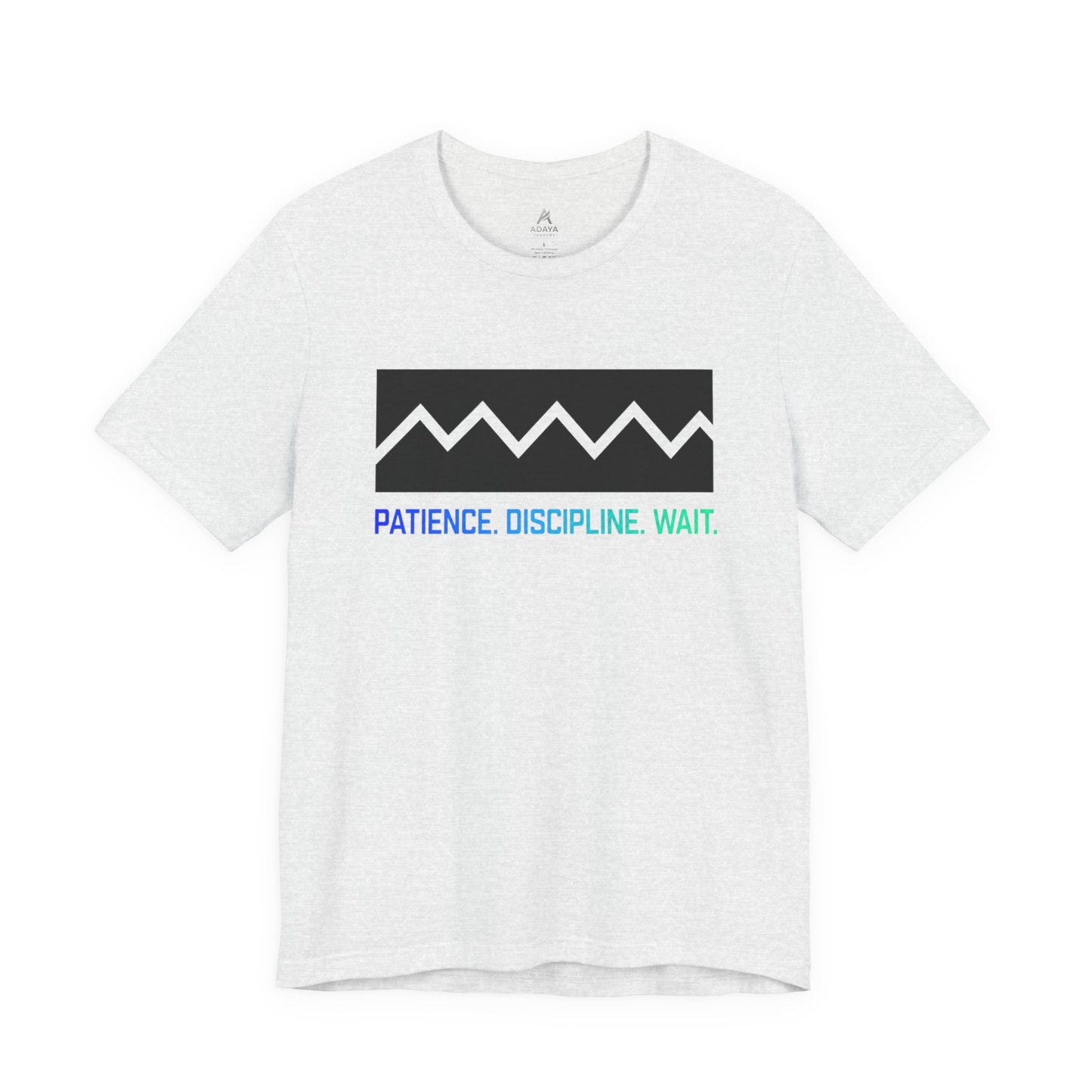 Patience. Discipline. Wait. Graphic Tee — Minimalist Motivational T-Shirt
