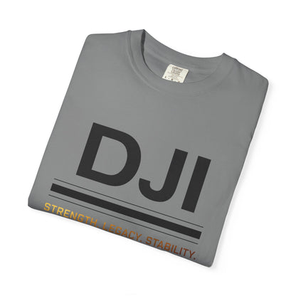 DJI Logo T-Shirt — Strength. Legacy. Stability. Crew Neck Tee