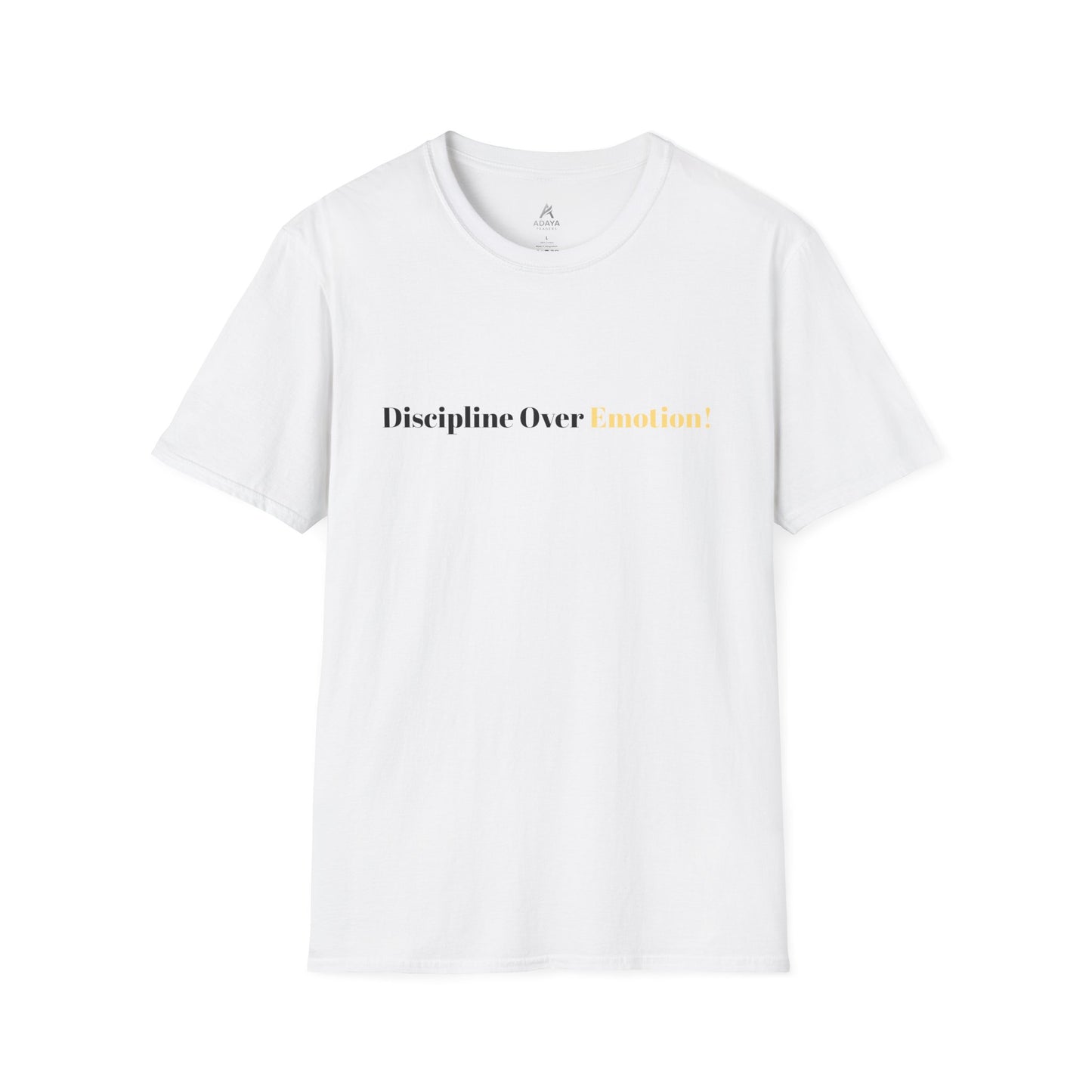 Grafisches T-Shirt „Disziplin vor Komfort“