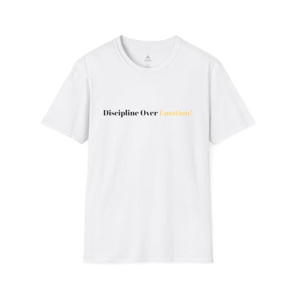 Grafisches T-Shirt „Disziplin vor Komfort“