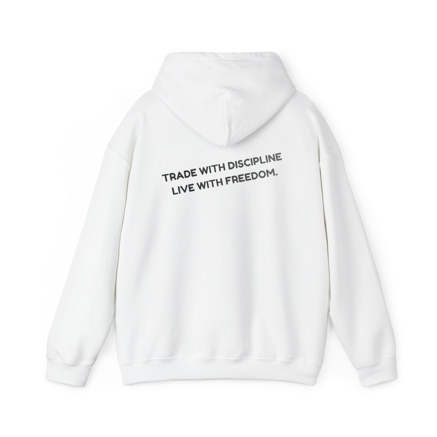 Sudadera con Capucha — "Opera con Disciplina, Vive con Libertad" Pullover Motivacional Minimalista