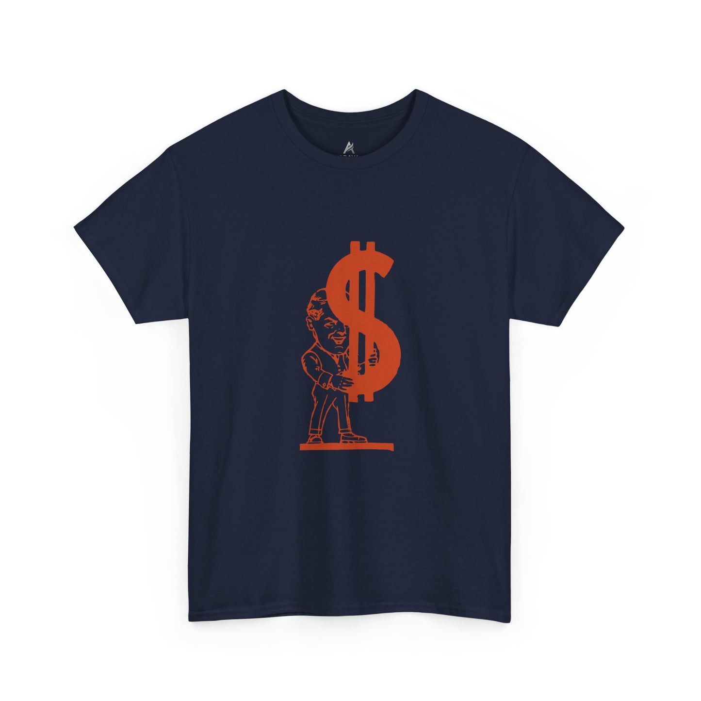 T-Shirt — Red Dollar Sign Statue Graphic Tee
