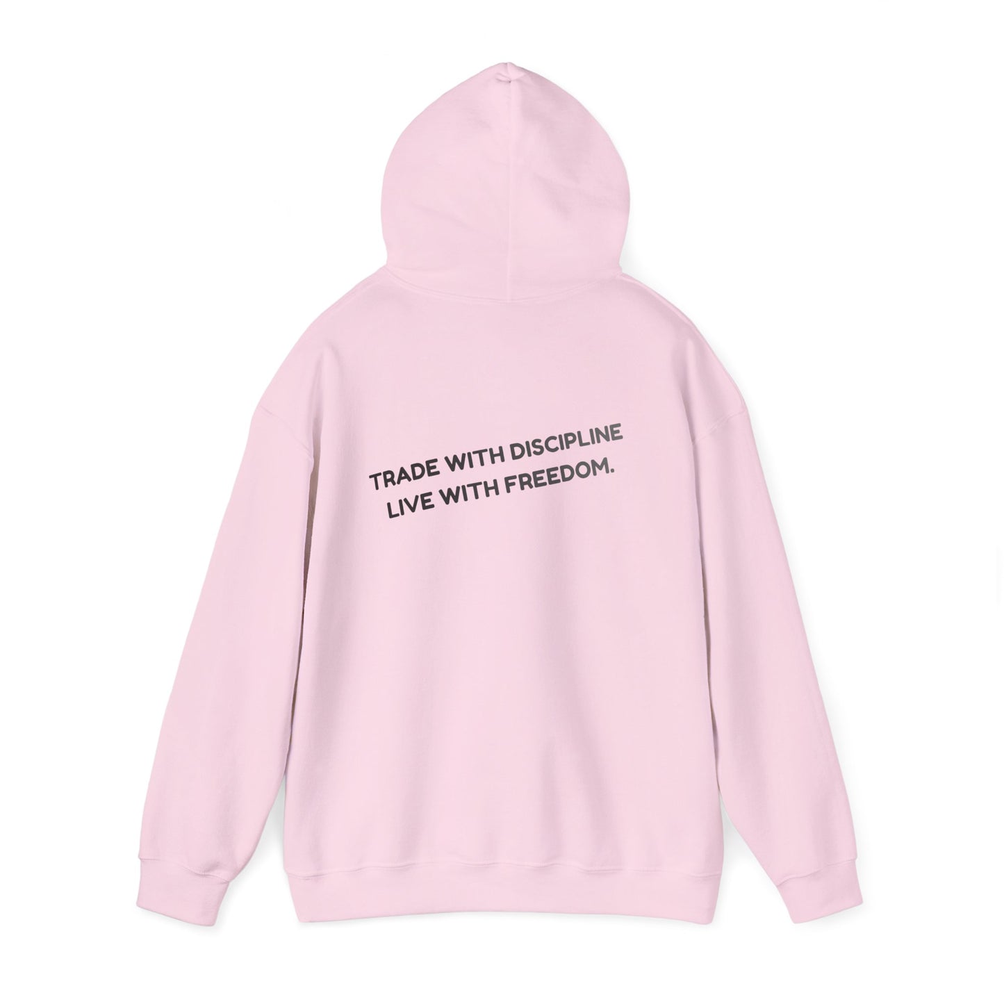 Sudadera con Capucha — "Opera con Disciplina, Vive con Libertad" Pullover Motivacional Minimalista