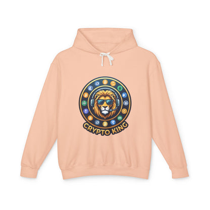 Crypto King Hoodie — Lion Crest Cryptocurrency Graphic Hoodie