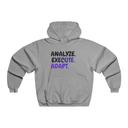 Analyze. Execute. Adapt. Hoodie — Motivational Pullover for Entrepreneurs & Leaders