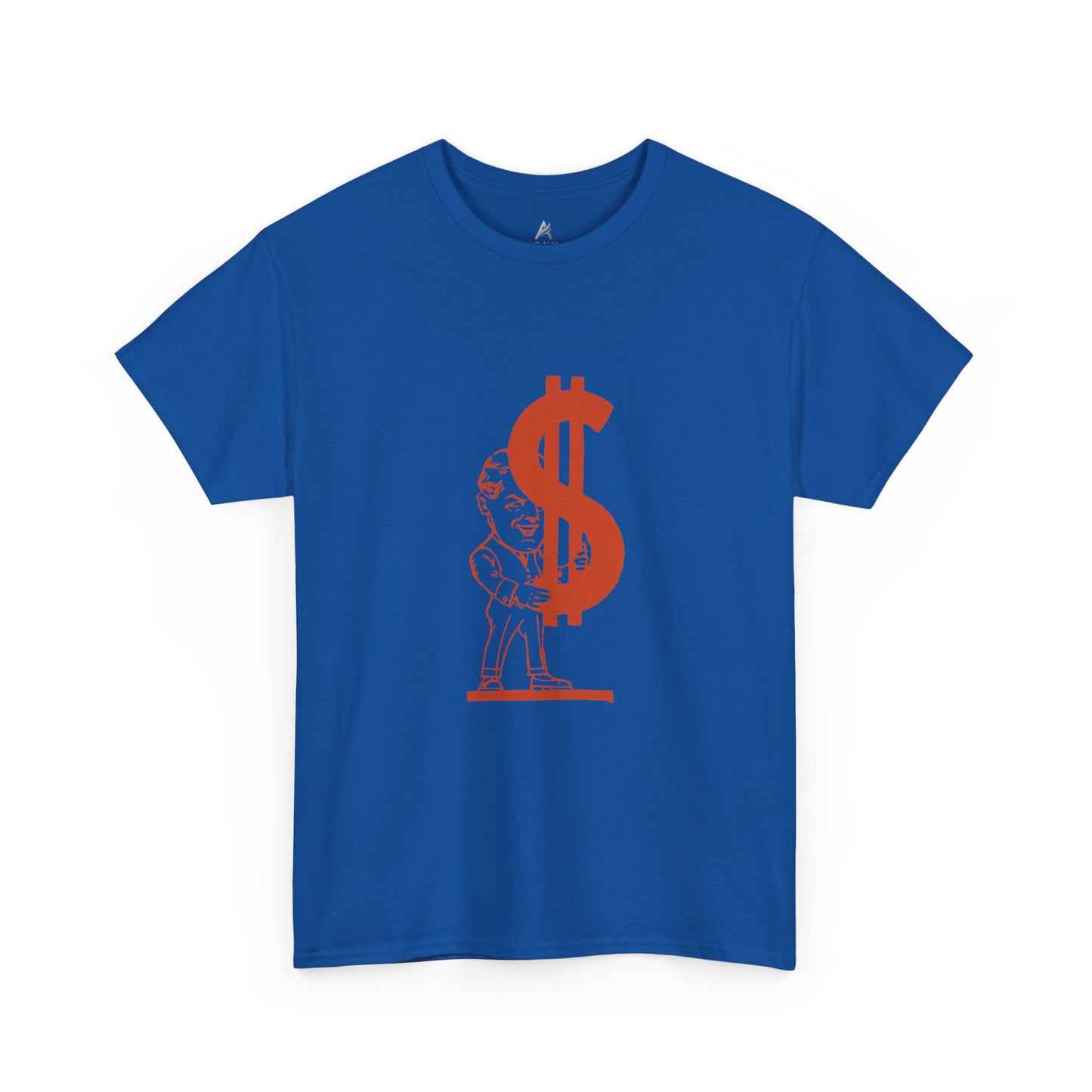 T-Shirt — Red Dollar Sign Statue Graphic Tee