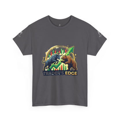 Trader's Edge Tee — Bull vs Bear Stock Market T‑Shirt