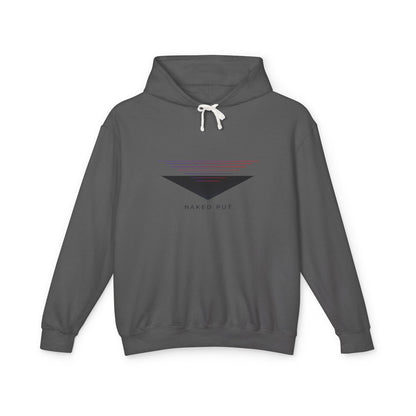 Naked Put Hoodie — Lightweight Hooded Sweatshirt with 'naked put' Graphic