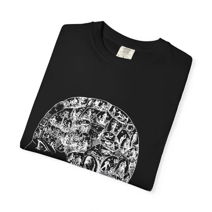 Youth Profile Collage T-Shirt — Vintage Silhouette Art Tee