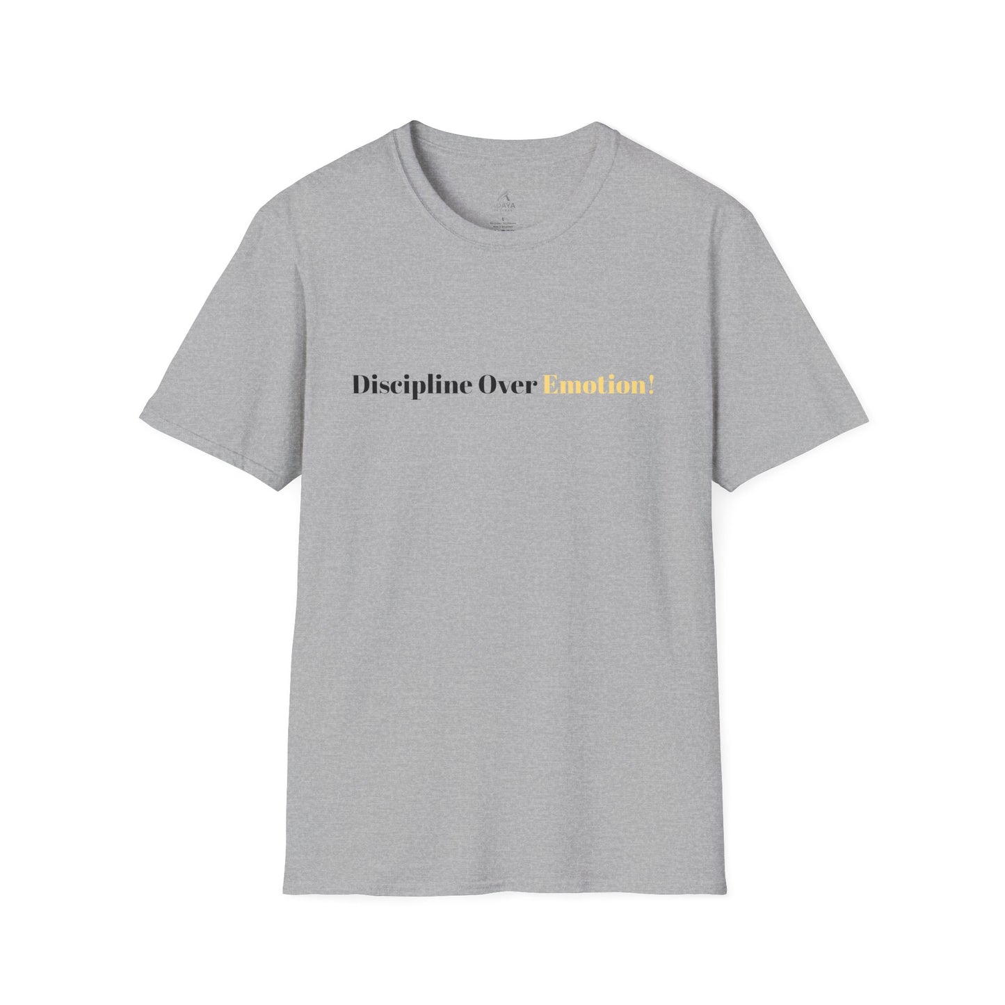 Grafisches T-Shirt „Disziplin vor Komfort“