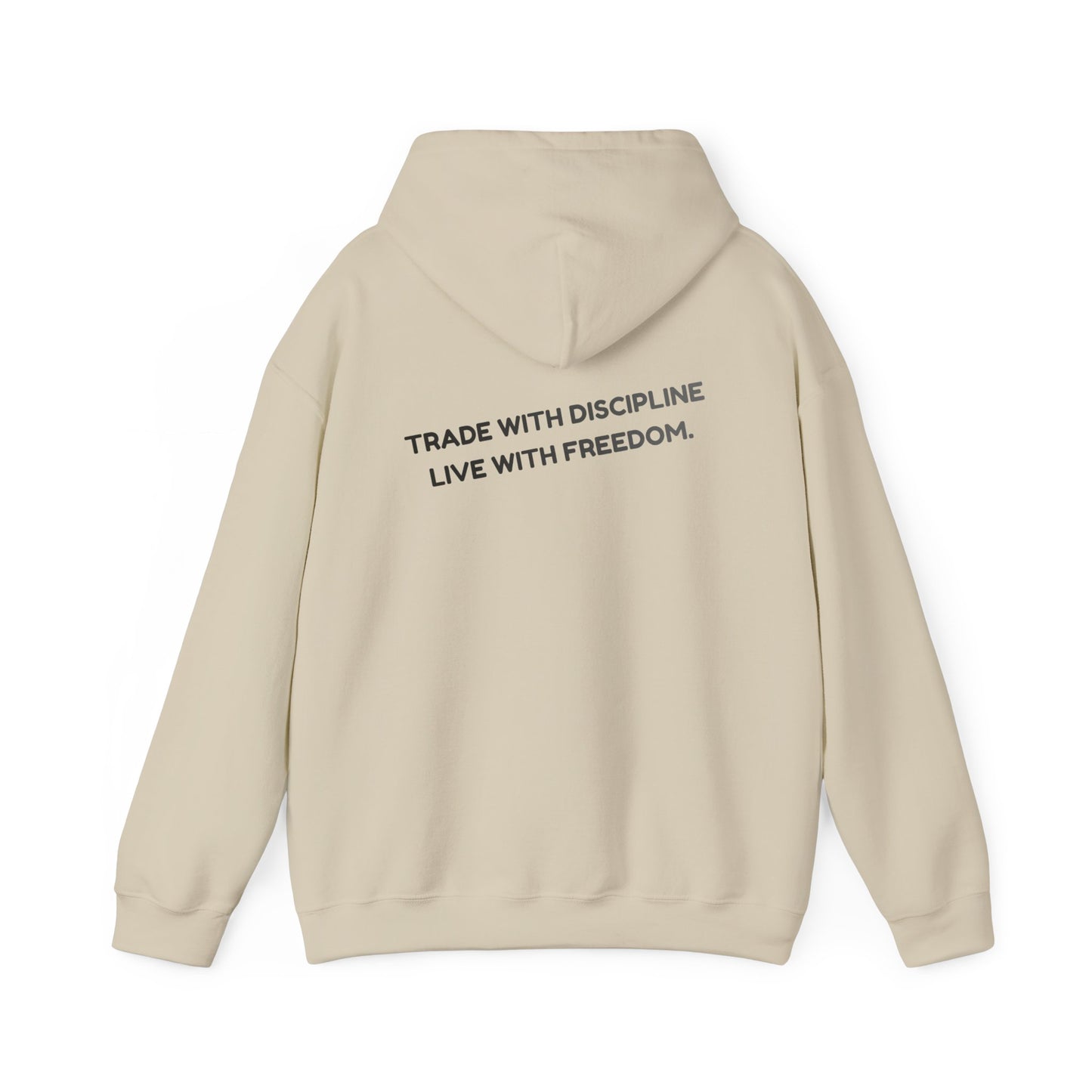 Sudadera con Capucha — "Opera con Disciplina, Vive con Libertad" Pullover Motivacional Minimalista