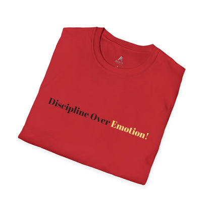 Grafisches T-Shirt „Disziplin vor Komfort“