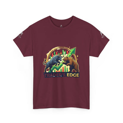 Trader's Edge Tee — Bull vs Bear Stock Market T‑Shirt