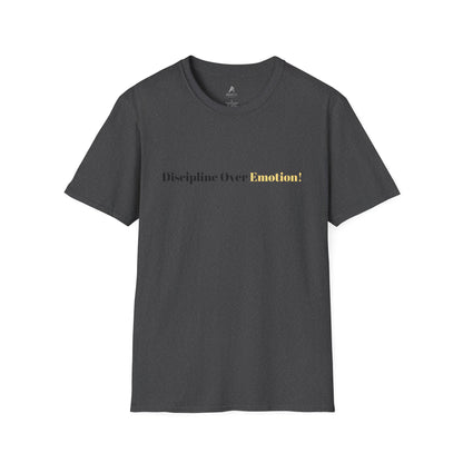 Grafisches T-Shirt „Disziplin vor Komfort“