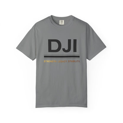 DJI Logo T-Shirt — Strength. Legacy. Stability. Crew Neck Tee